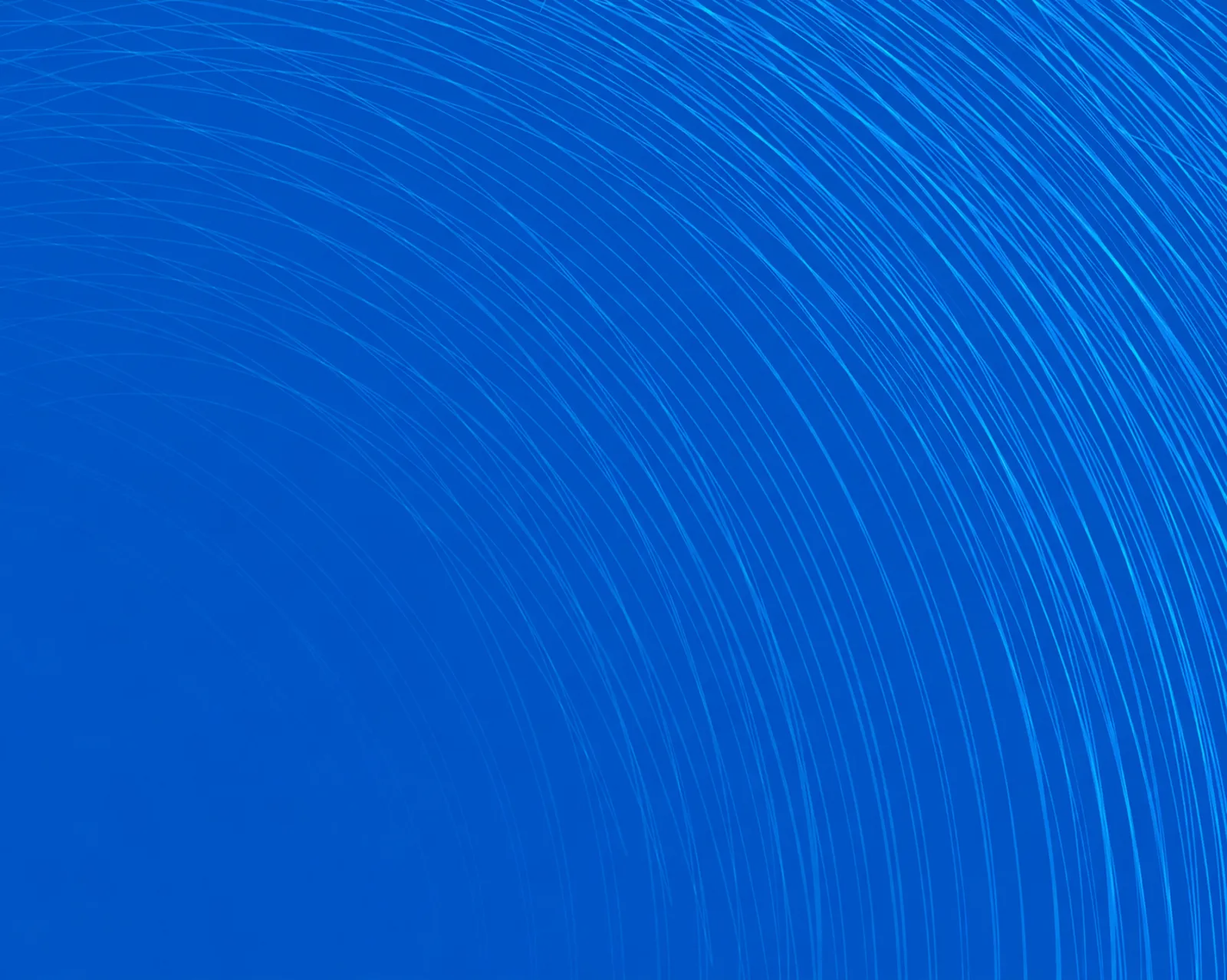 Abstract blue background with curved light lines